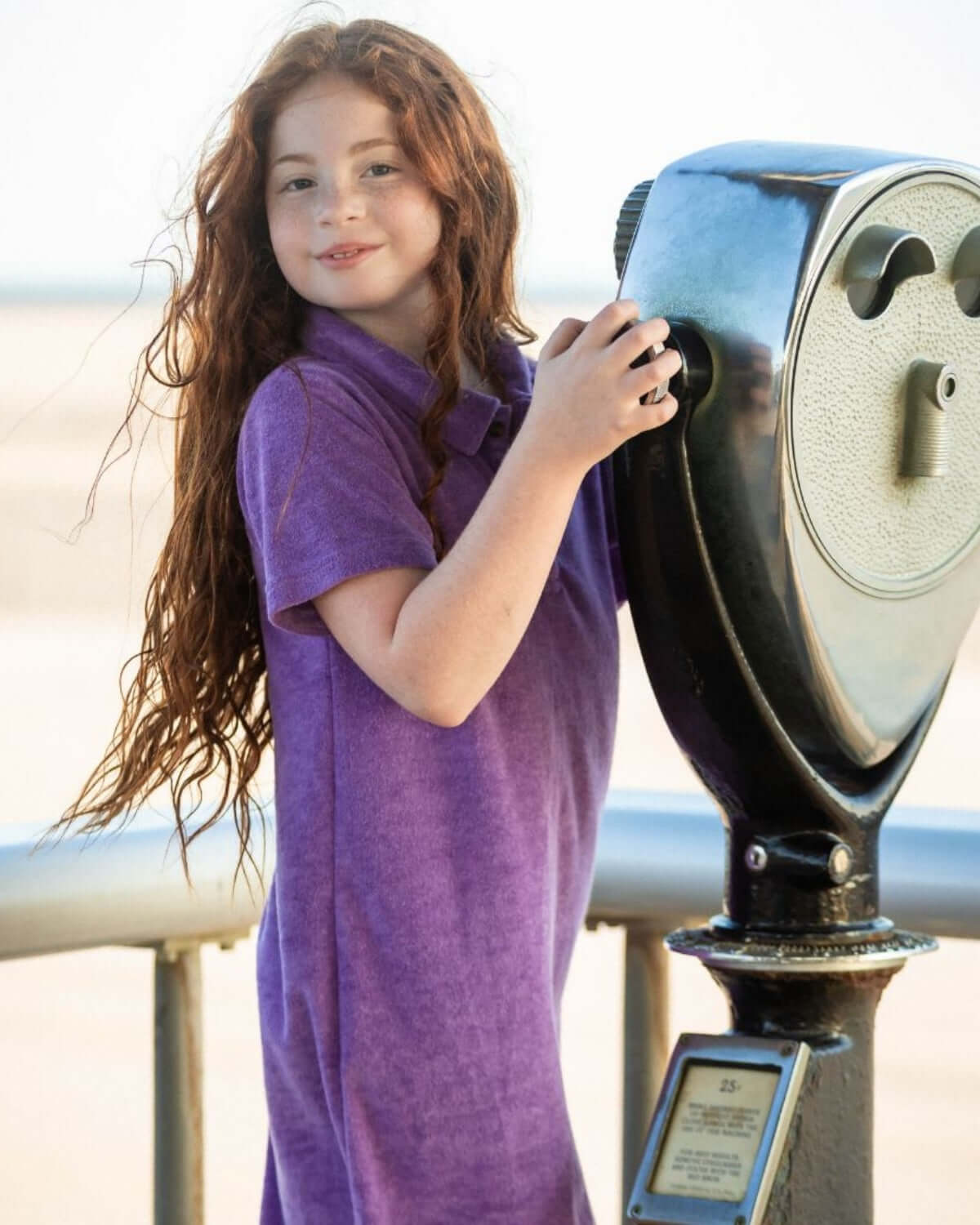 Purple Terry Fairbanks Polo Dress
