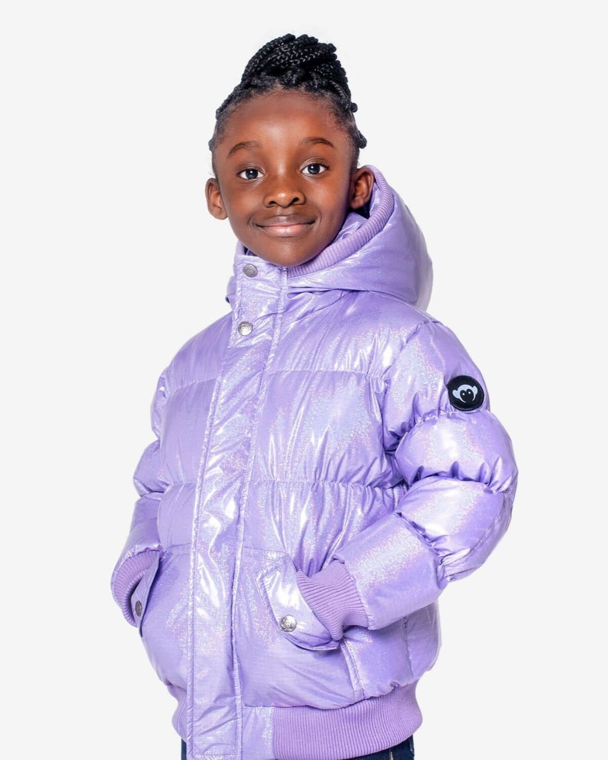 Glacial Purple Puffy Coat