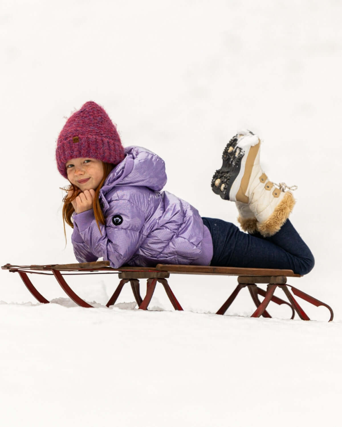 Glacial Purple Puffy Coat