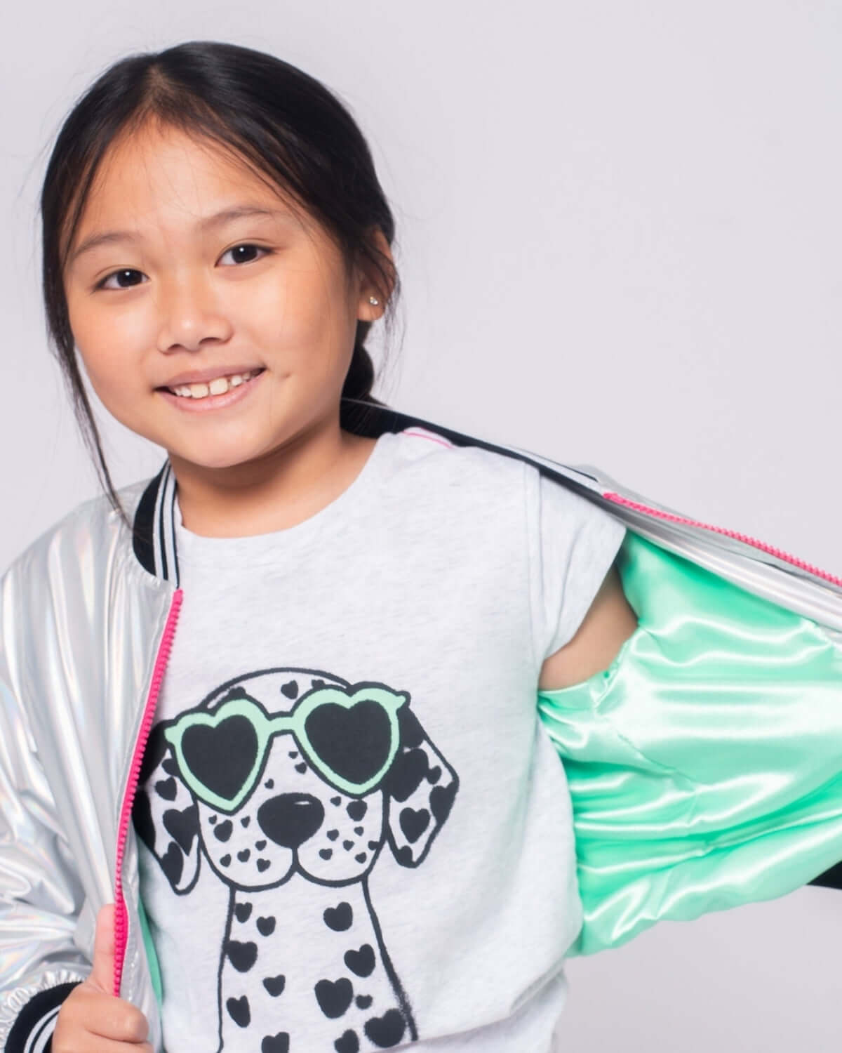 Iridescent Nikki Bomber Jacket