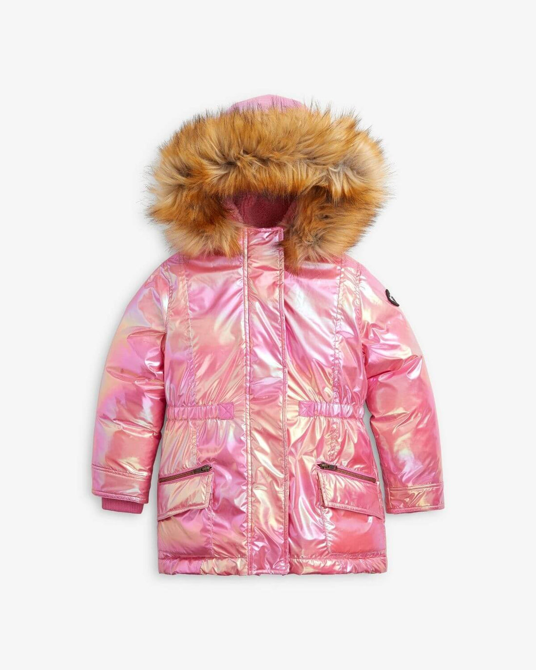 Radiant Pink Middie Puffer Coat