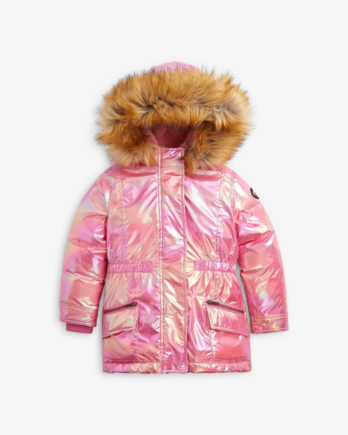 Radiant Pink Middie Puffer Coat