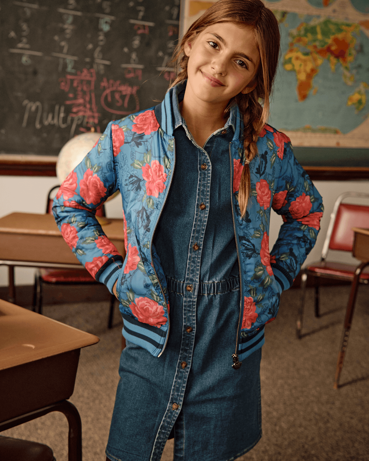 Bluebell Rose Garden Nikki Bomber Jacket