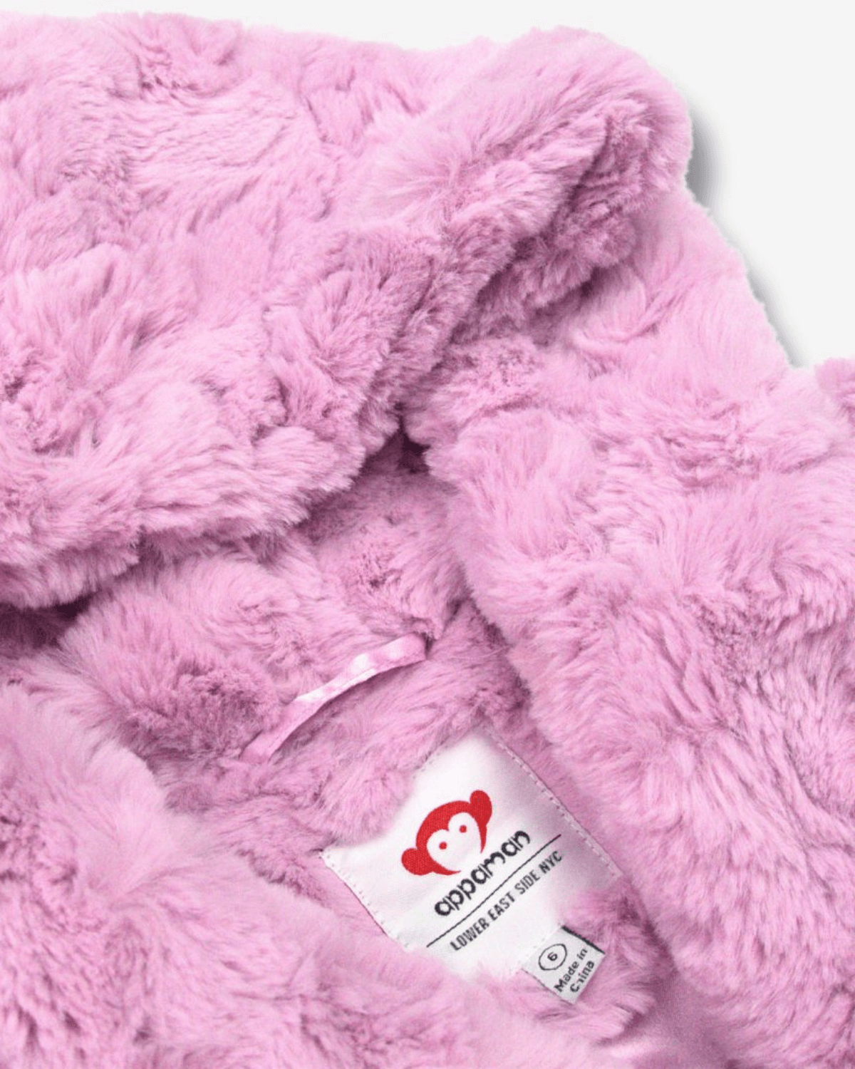 Pink Mousse Cleo Faux Fur Coat