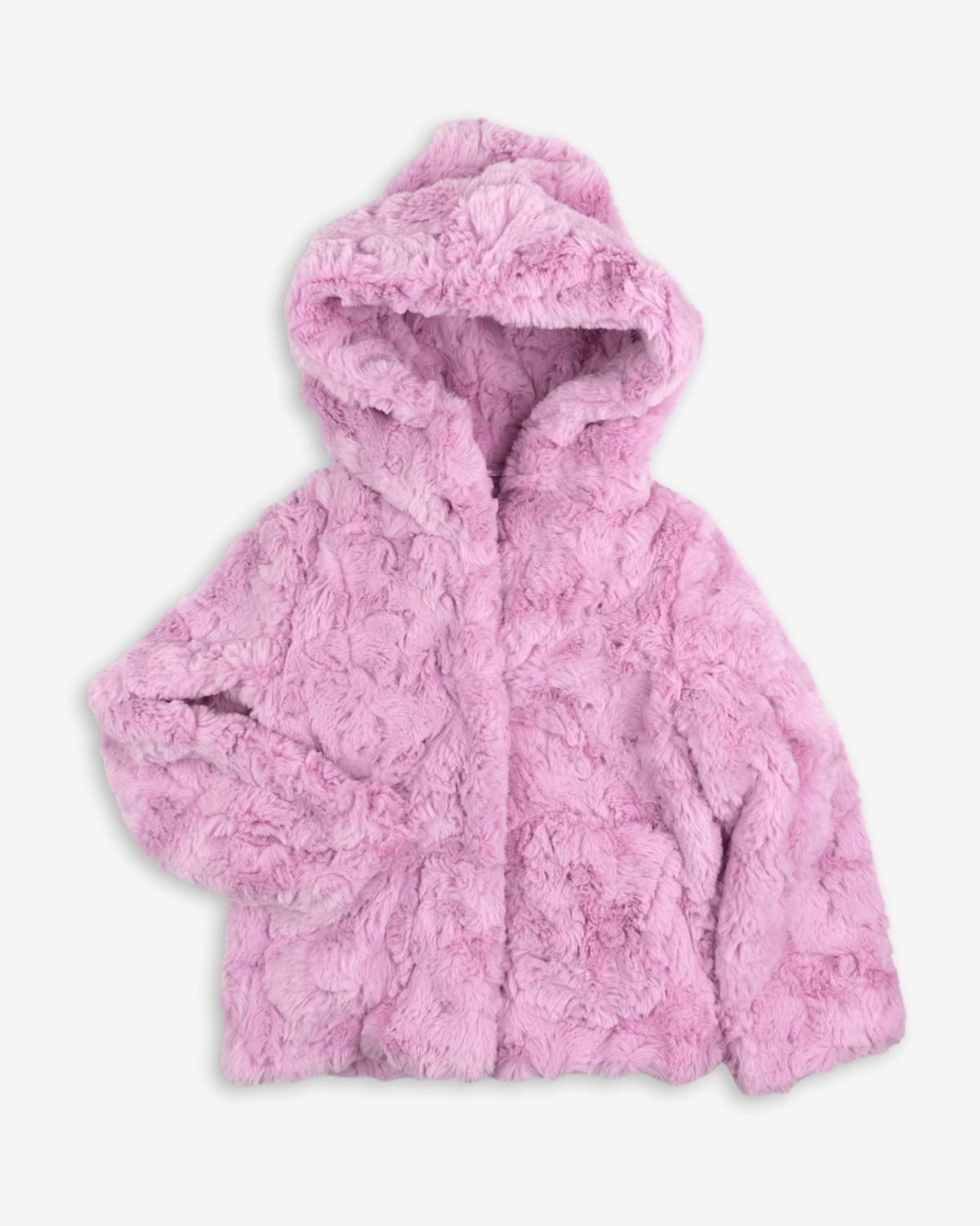 Pink Mousse Cleo Faux Fur Coat
