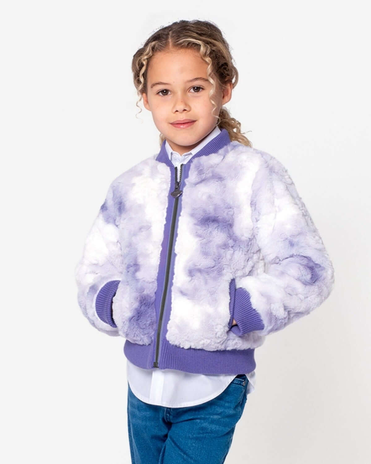 Purple Lavender Nikki Bomber Jacket