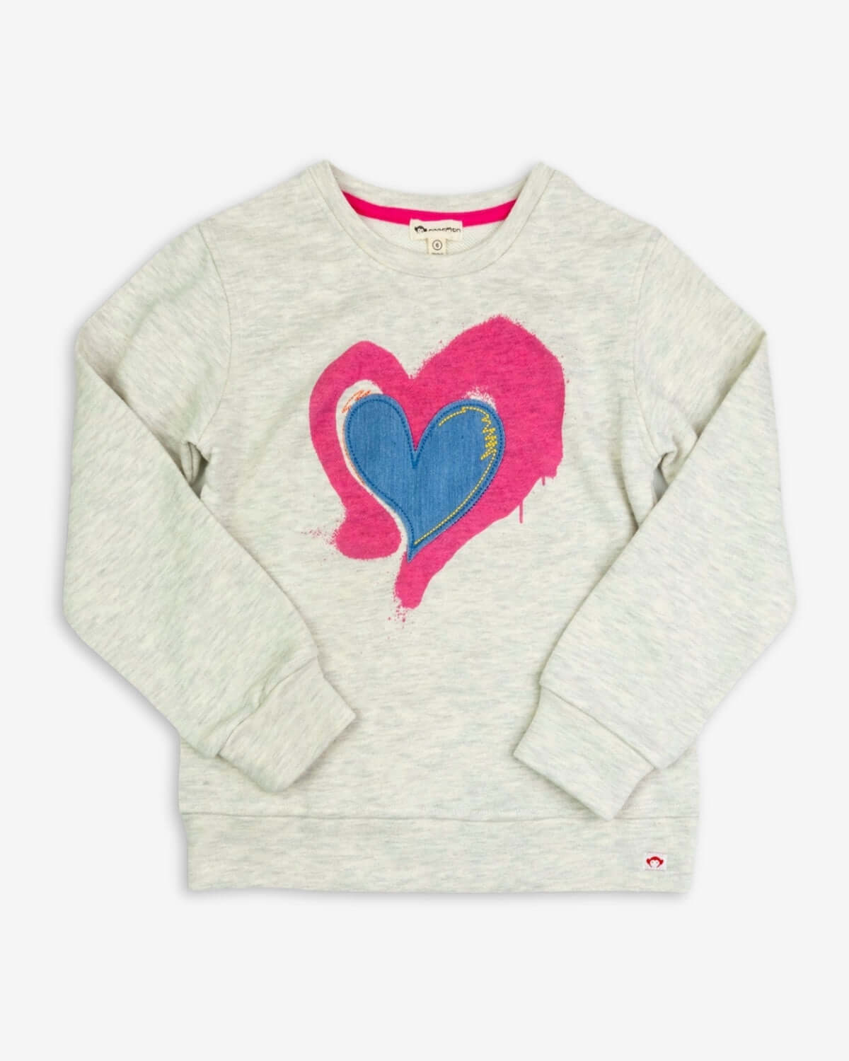 Applique Heart Ruby Sweatshirt