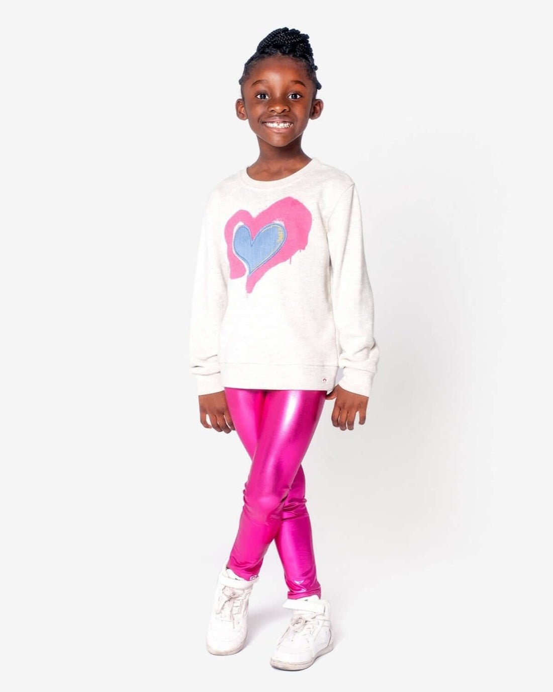Applique Heart Ruby Sweatshirt