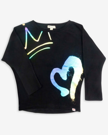 Graffiti Slouchy Sweatshirt