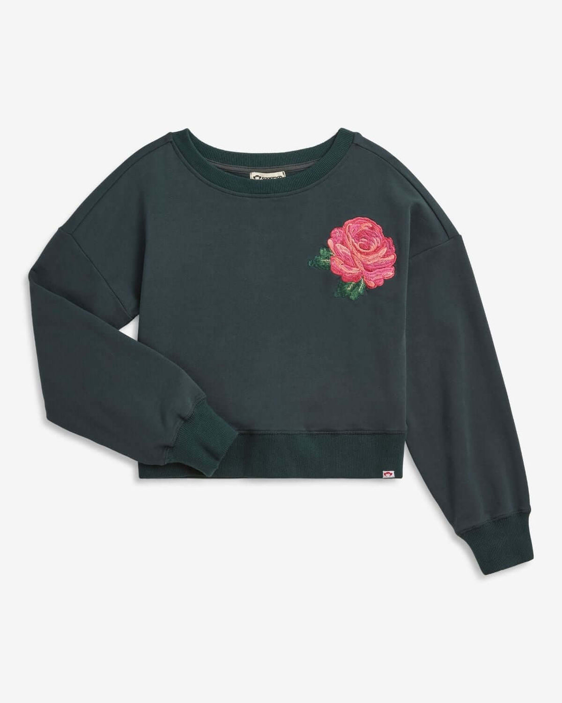 Rose Lisa Cropped Sweatshirt