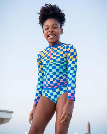 Checkerboard Oceana Rash Guard Set