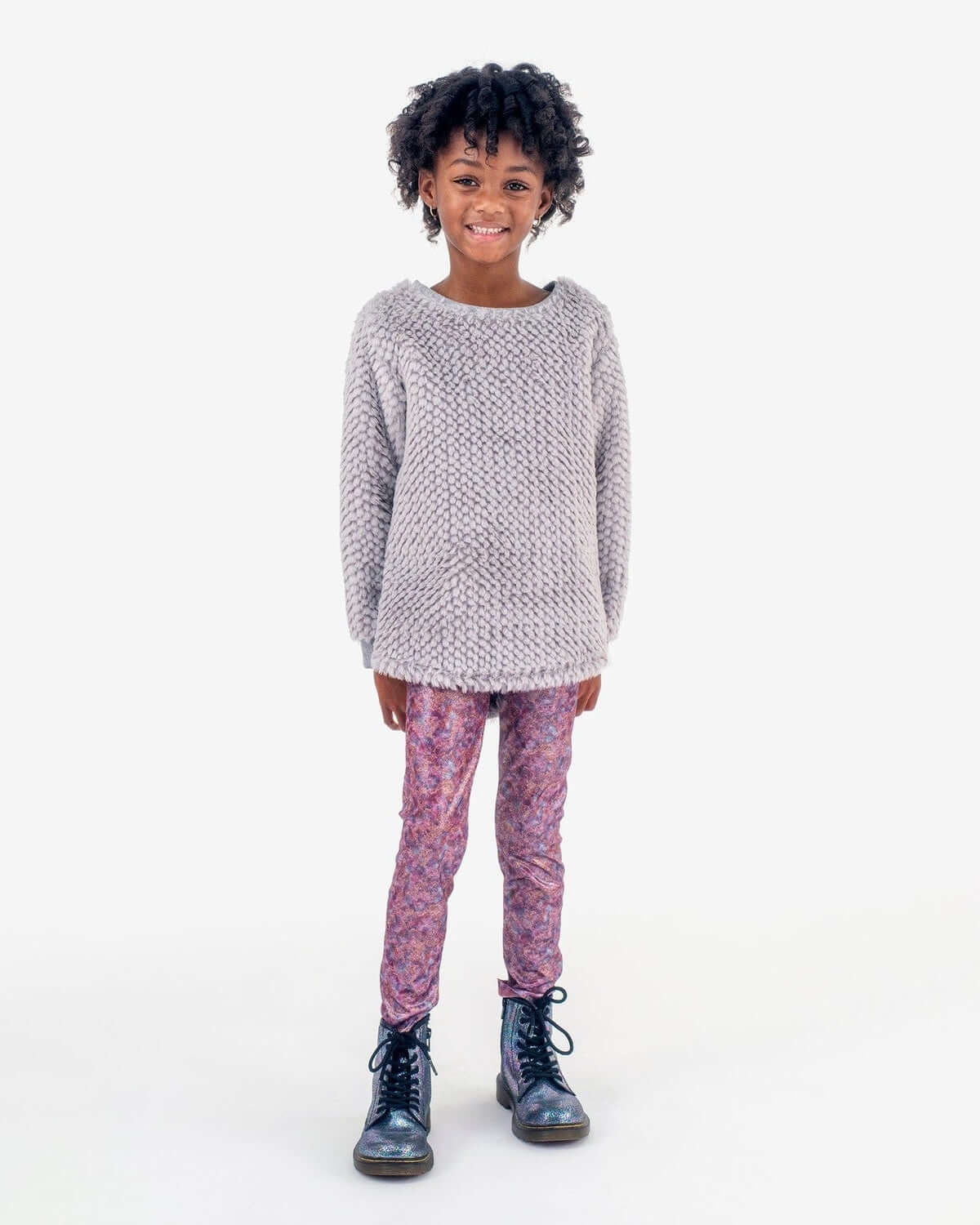 Grey Novelty Laurel Top