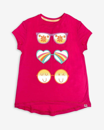 Radiant Pink Circle Tee