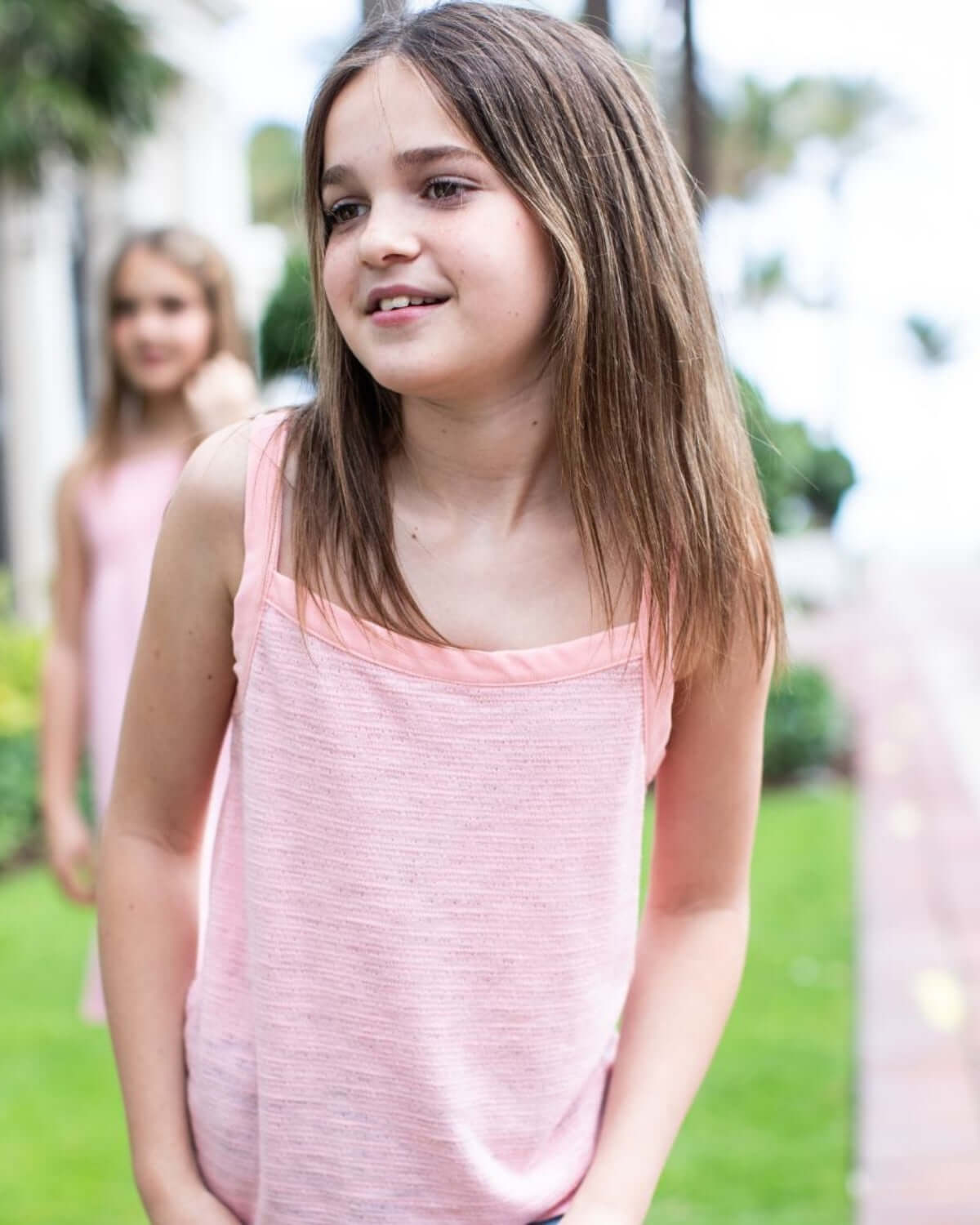 Soft Pink Hannah Bow Tank