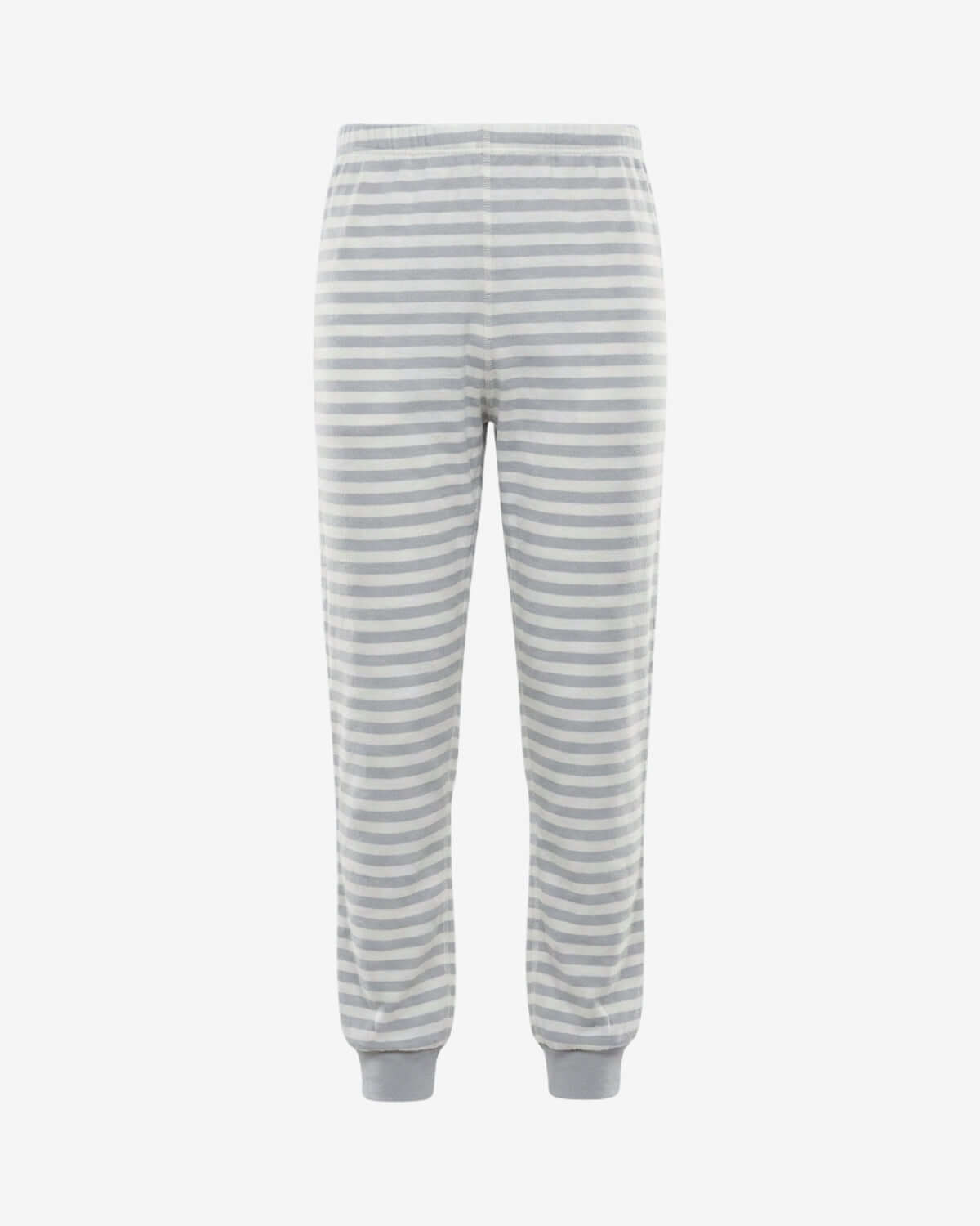 Heather Grey Stripe 2-Piece Long Sleeve Pajama Set
