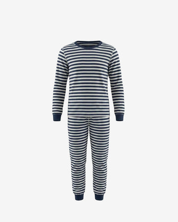 Navy Stripes 2-Piece Long Sleeve Pajama Set