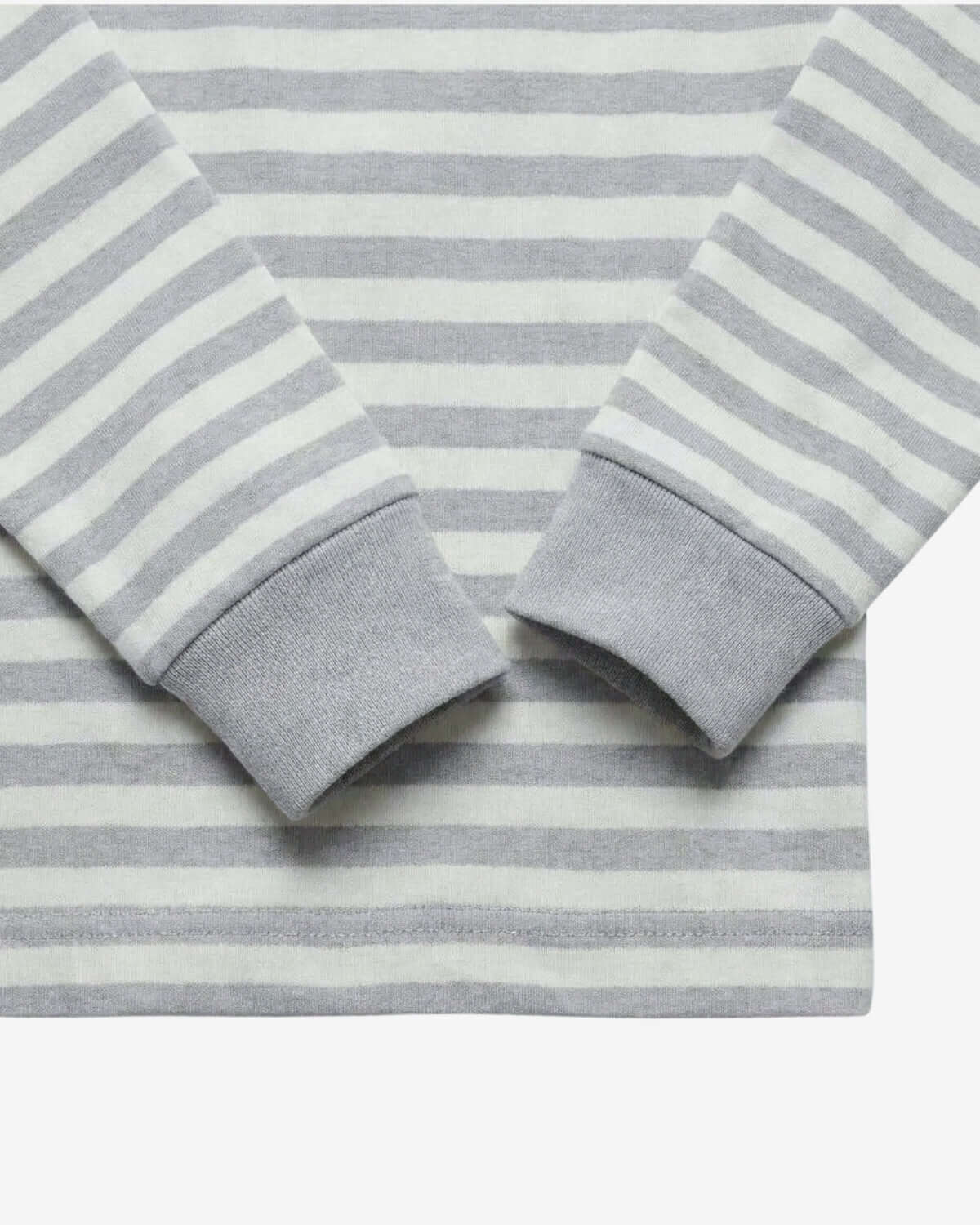 Heather Grey Stripe 2-Piece Long Sleeve Pajama Set