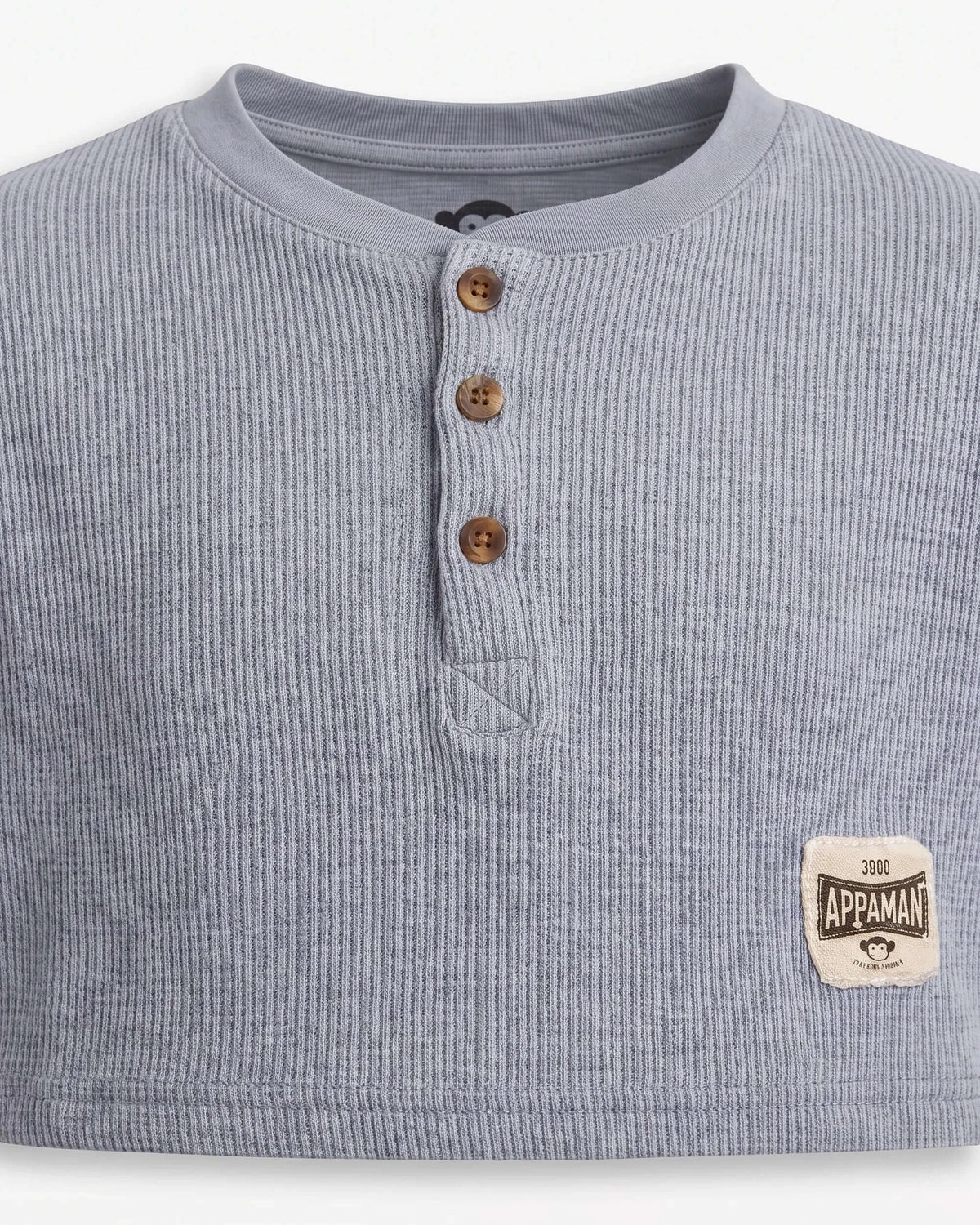 Dusty Blue Craftsman Thermal Henley