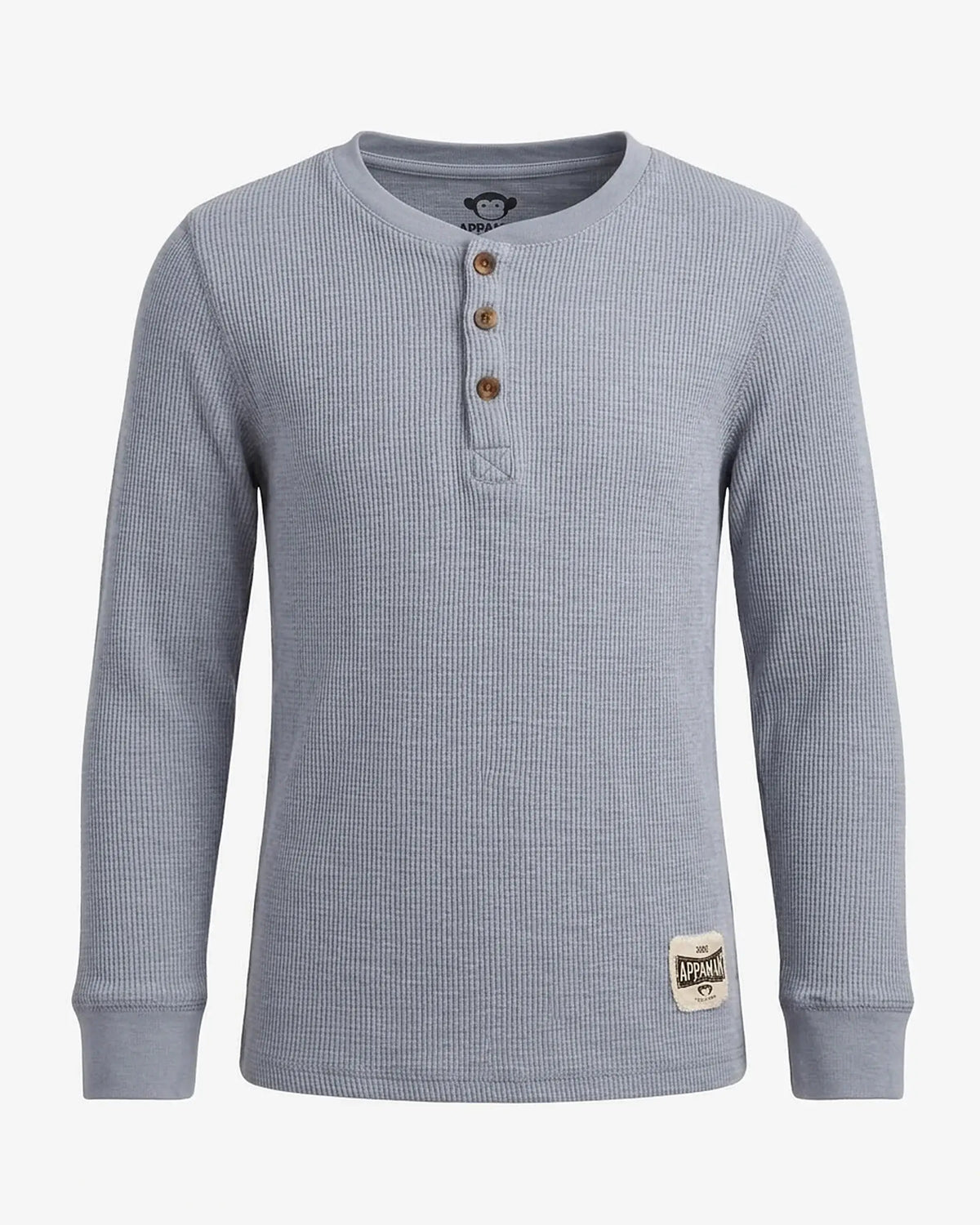 Dusty Blue Craftsman Thermal Henley