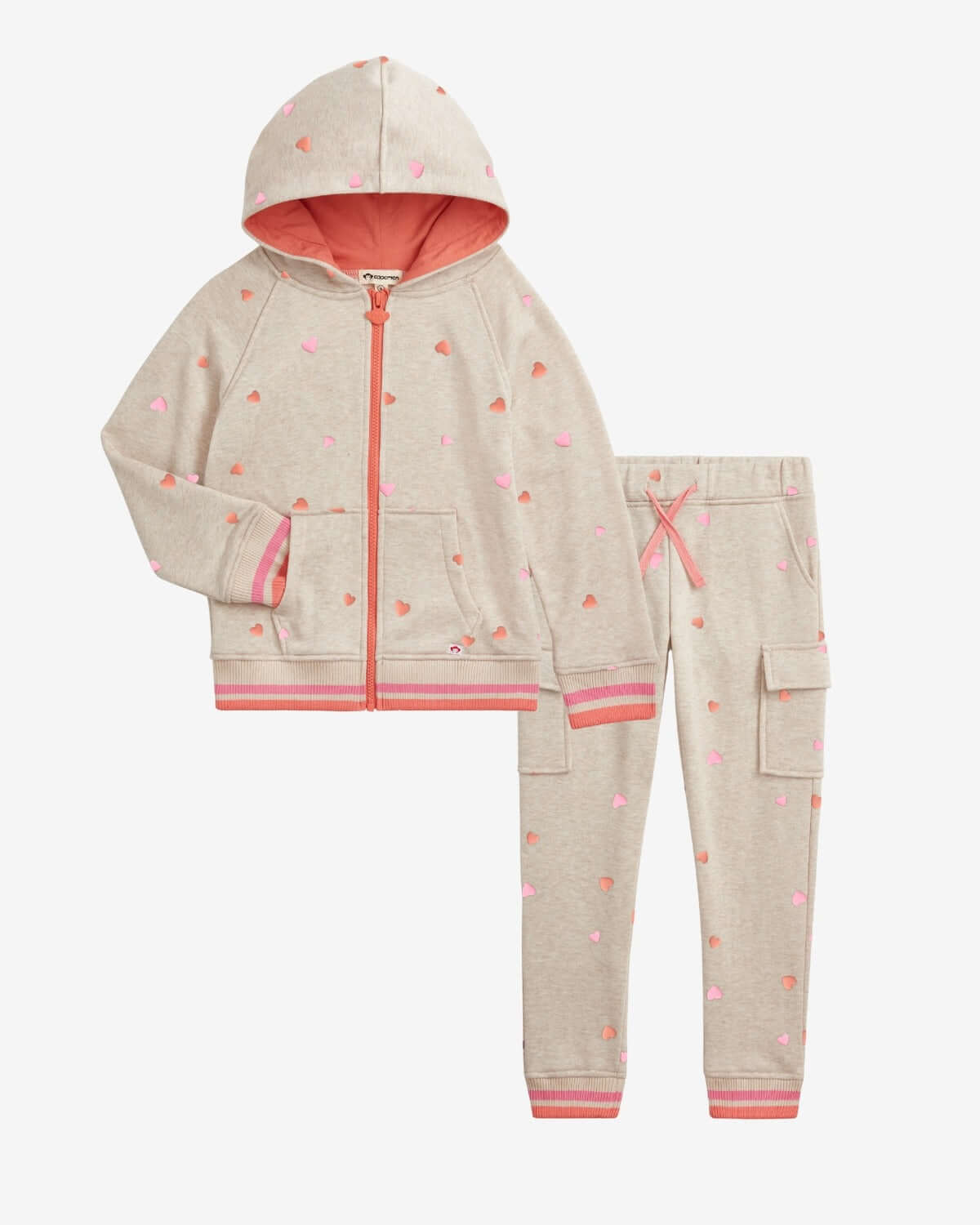 Heart Pink Sweat Set