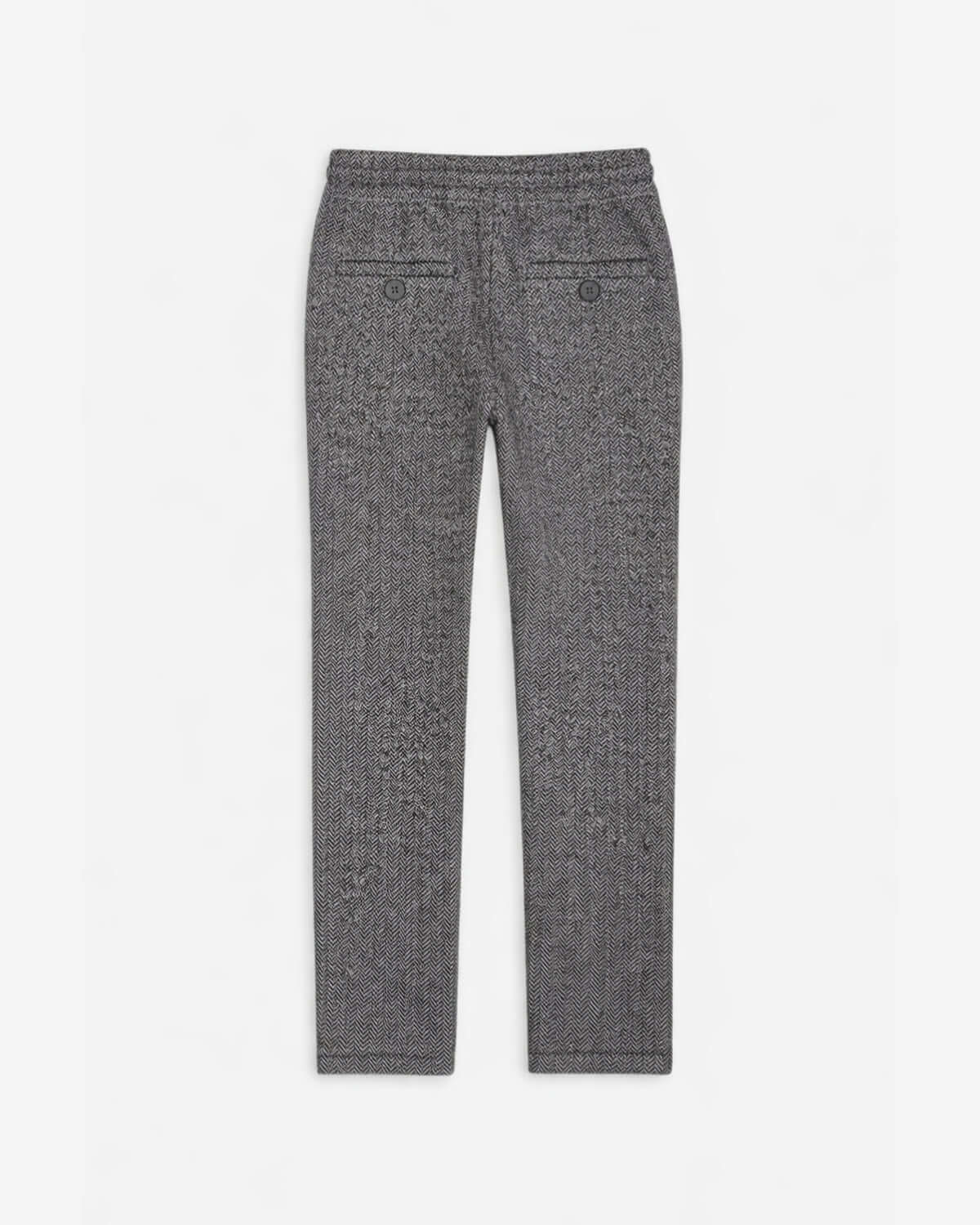 Charcoal Herringbone Everyday Stretch Pants