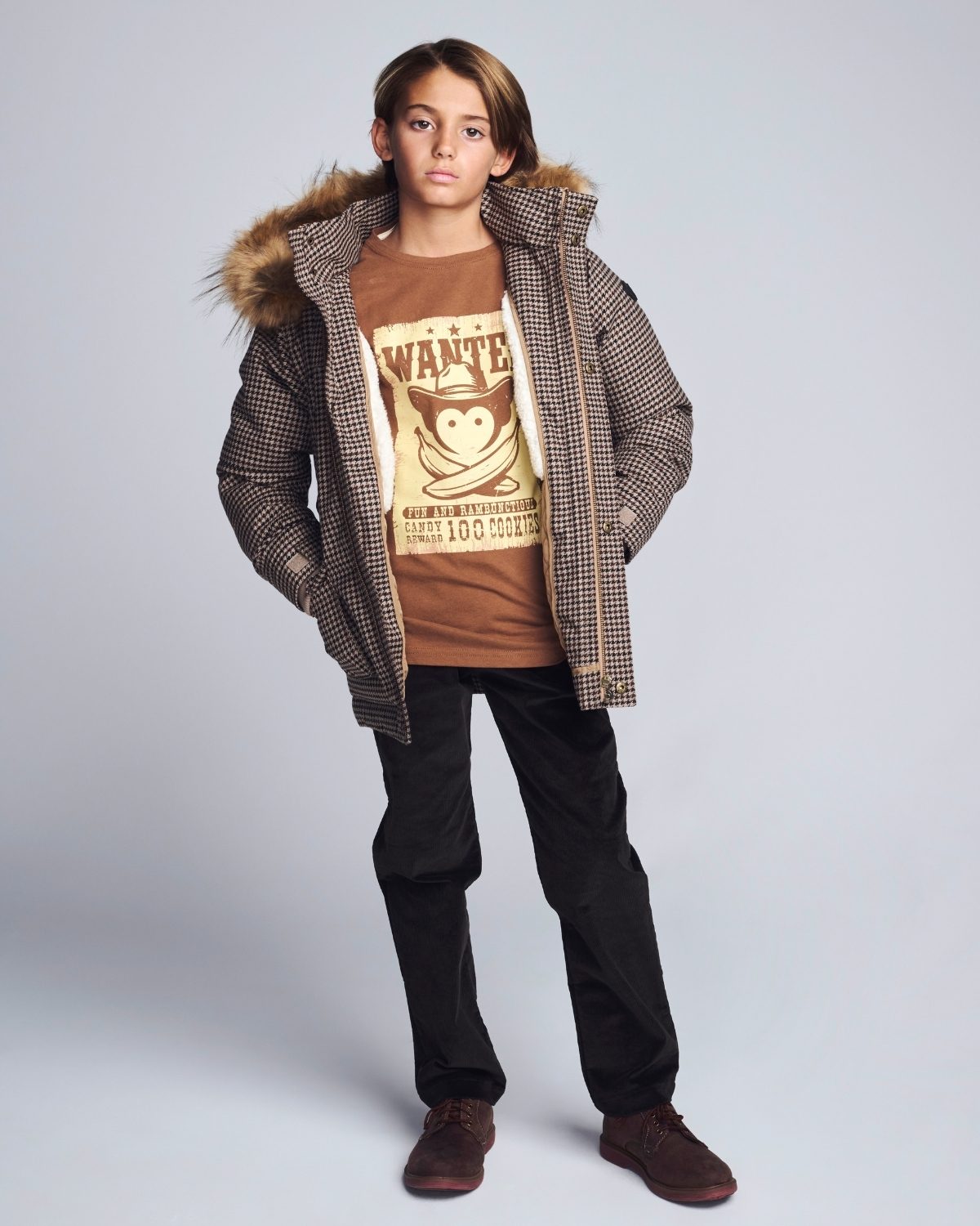 Wanted Poster Graphic Long Sleeve Tee