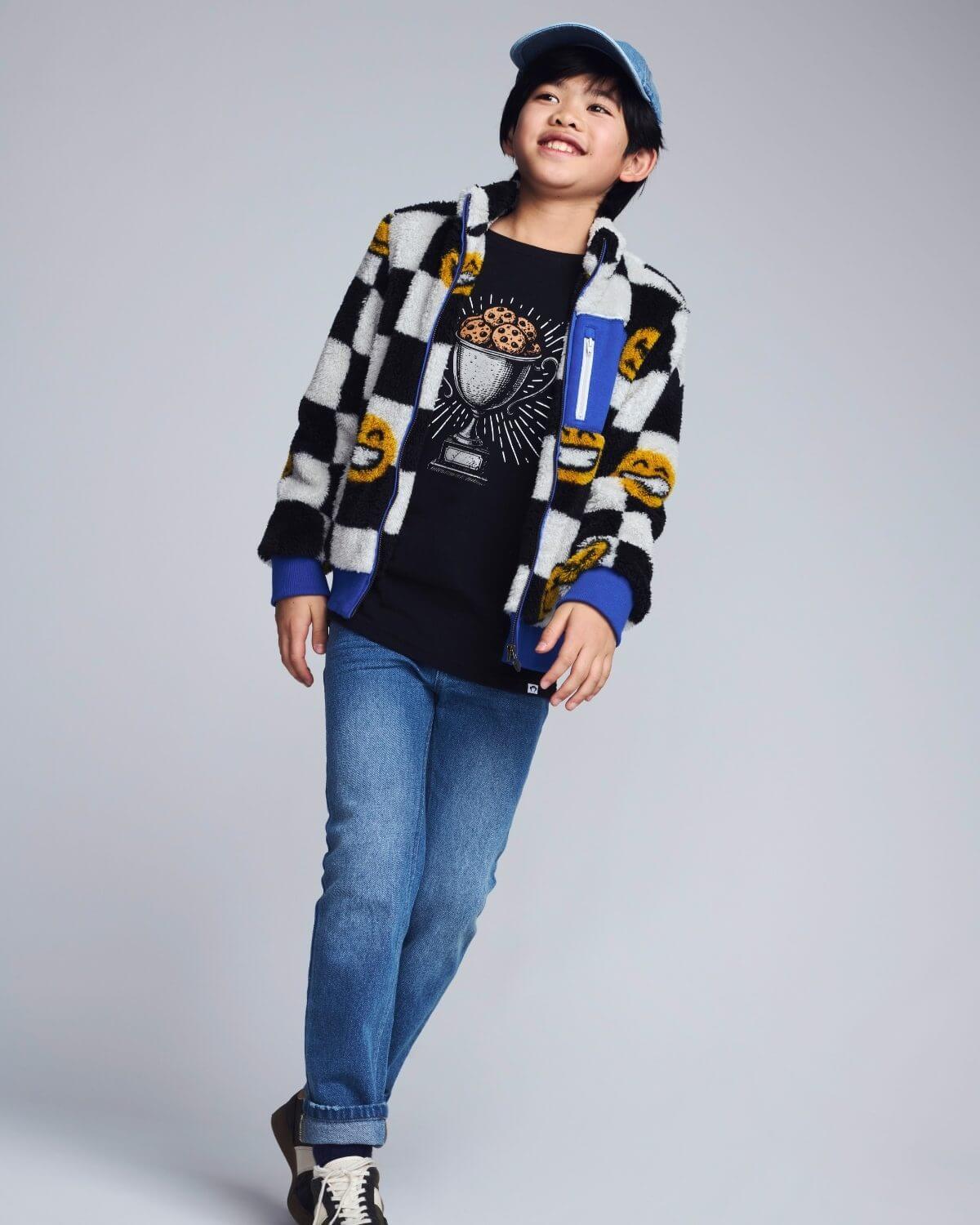 Keep Smiling Check Woodland Jacket