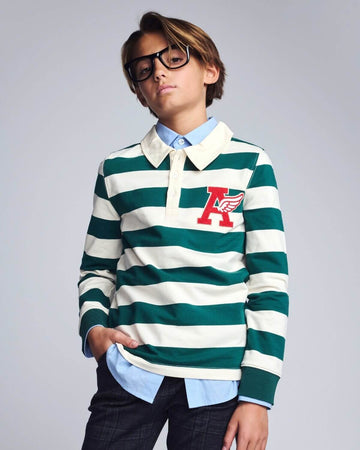 Evergreen Stripe Rugby Shirt