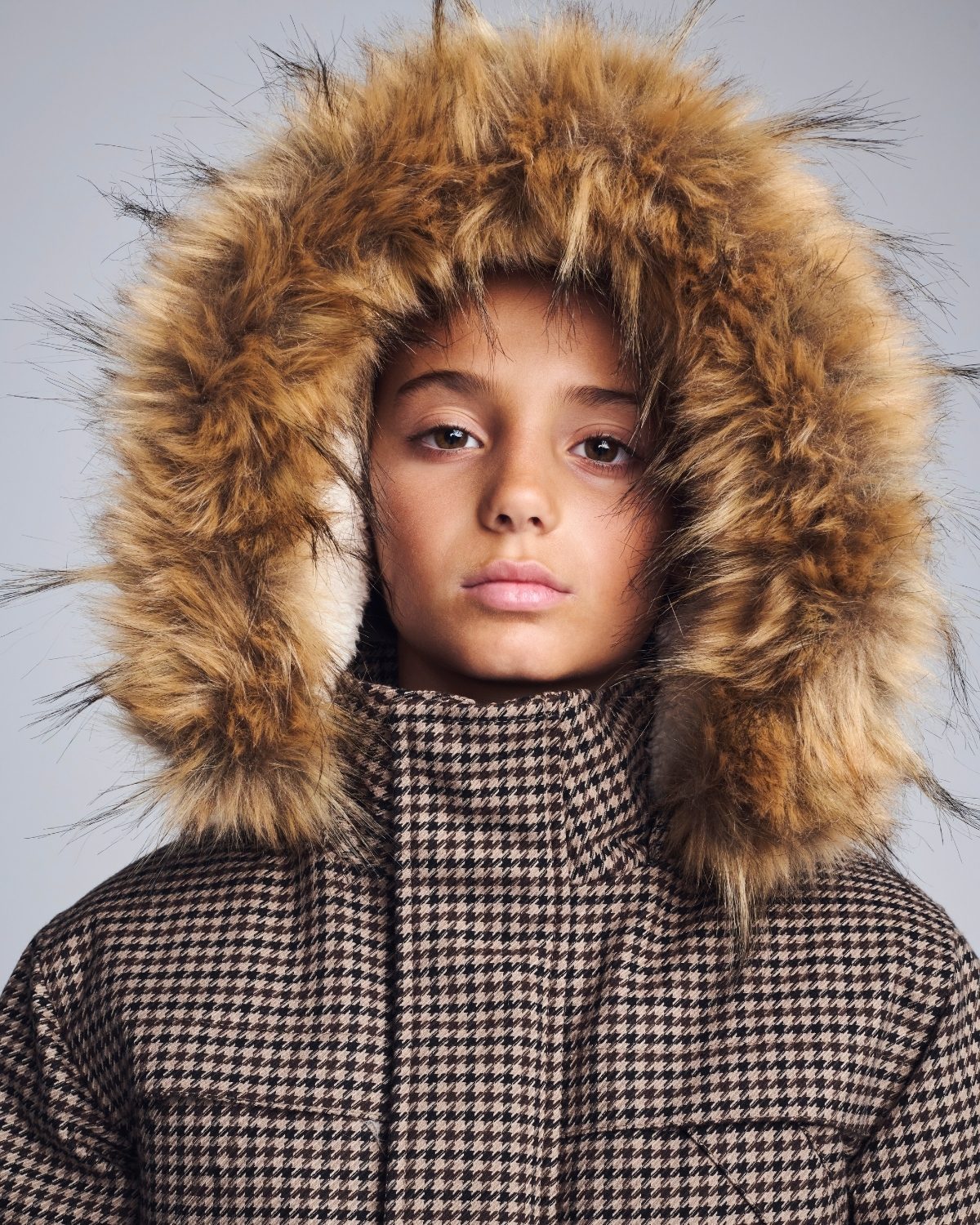 Houndstooth Denali Down Coat