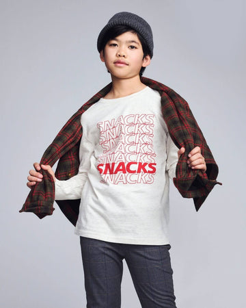 Snacks Graphic Long Sleeve Tee