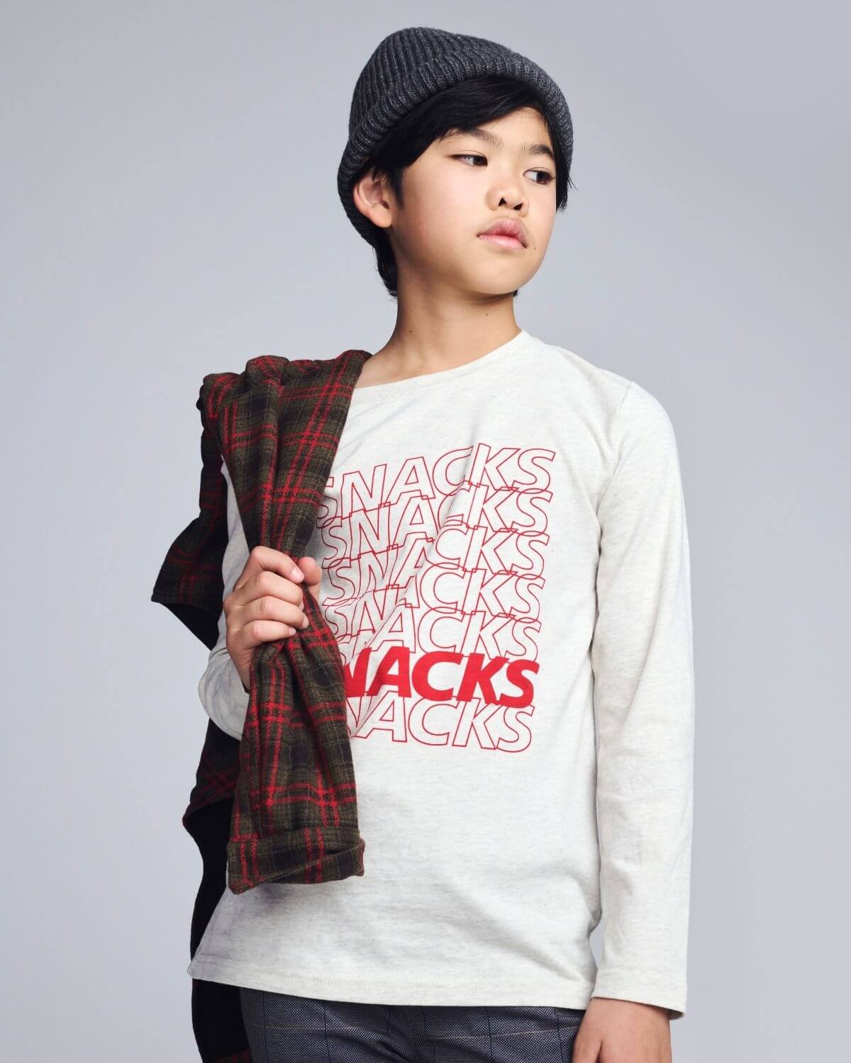 Snacks Graphic Long Sleeve Tee