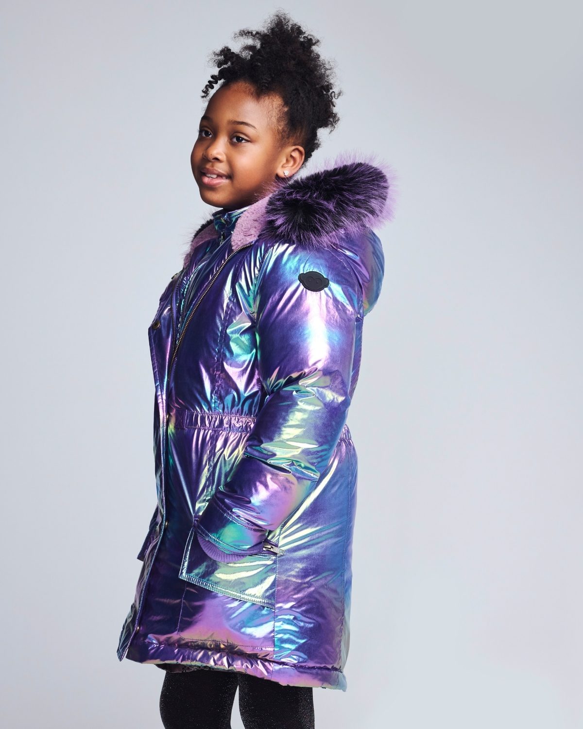 Alexandrite Middie Puffer Coat