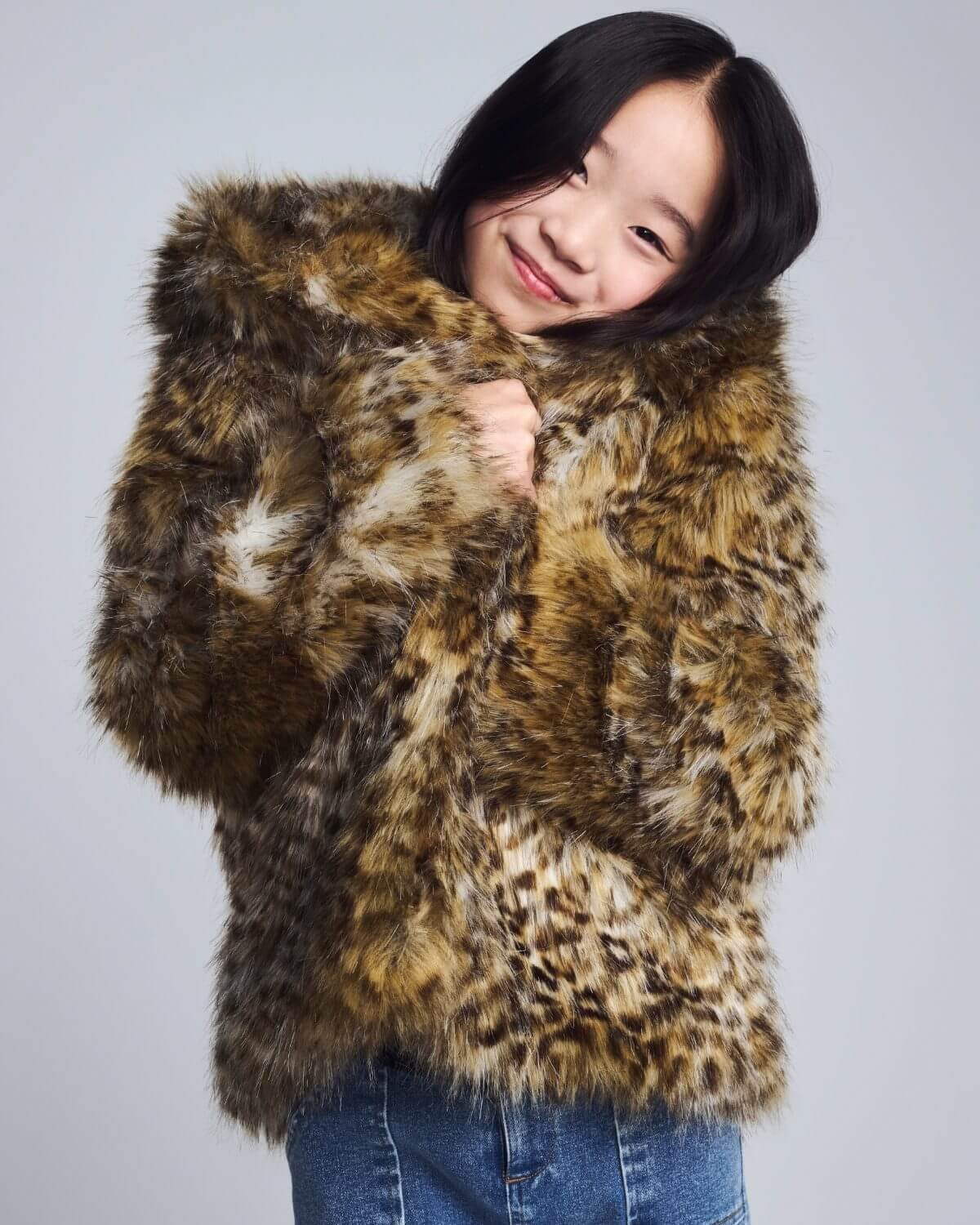 Leopard Cleo Faux Fur Coat