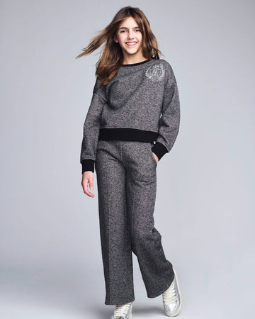 Black Glitter City Sweatshirt