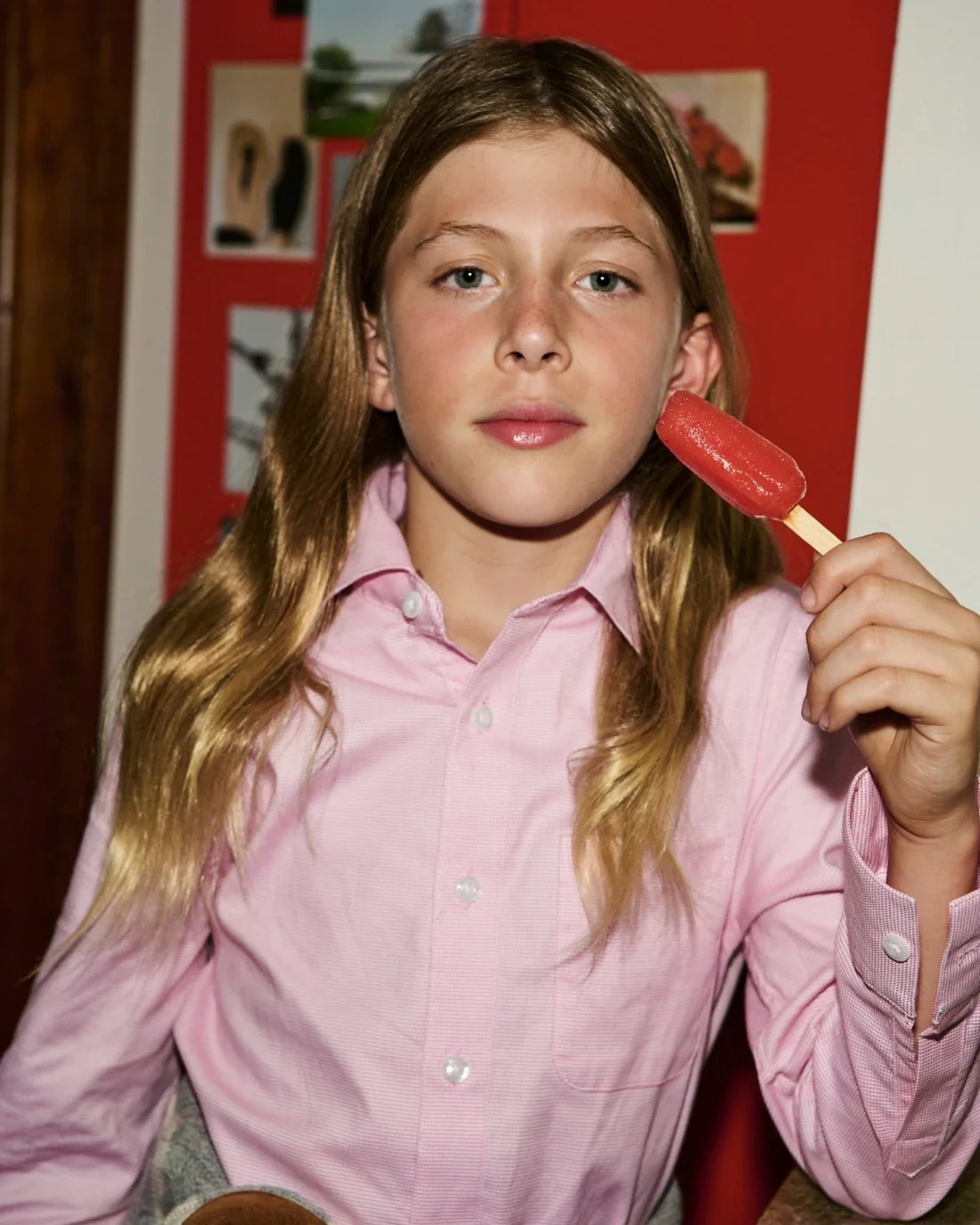 Pink Standard Button Down Shirt