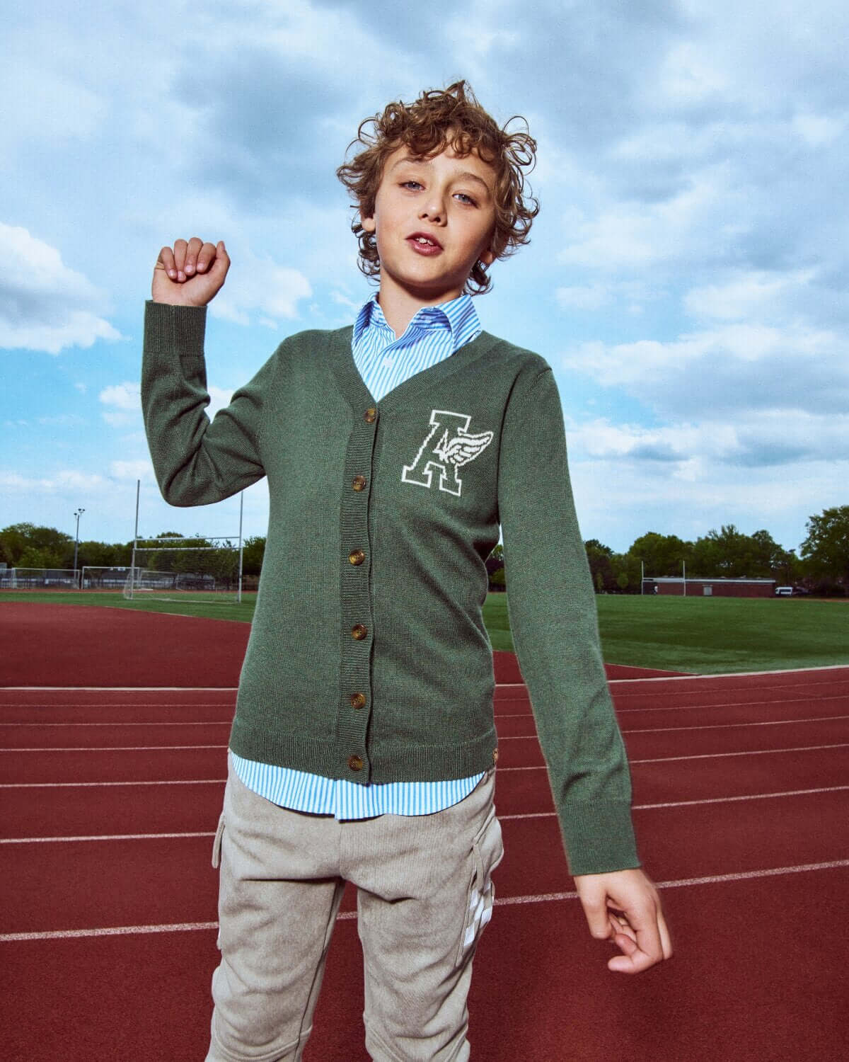 Hunter Green Obi Cardigan