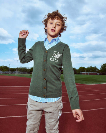 Hunter Green Obi Cardigan