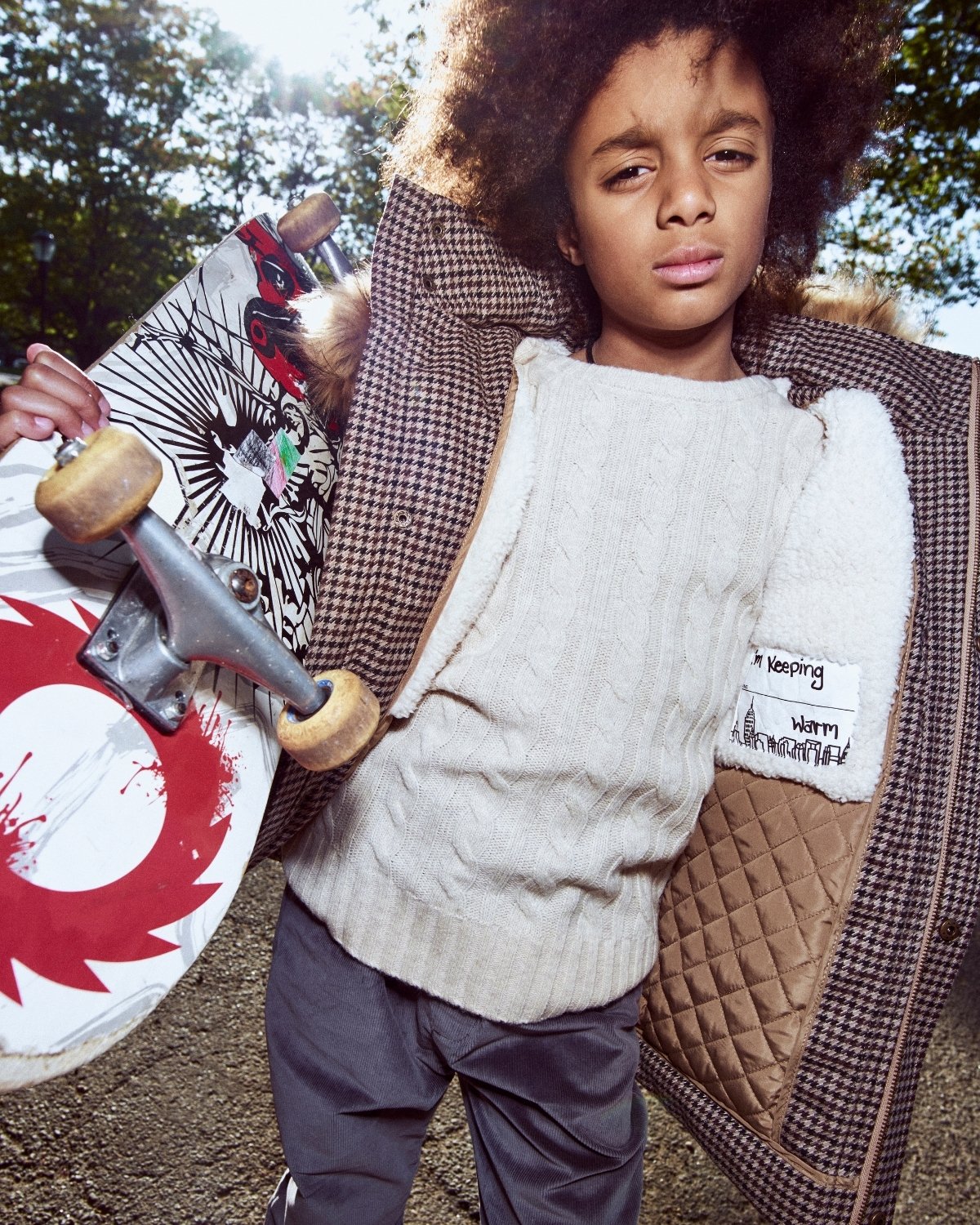 Houndstooth Denali Down Coat