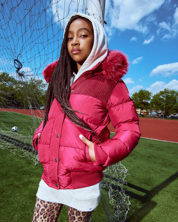 Rose Quartz Kyla Puffer Coat