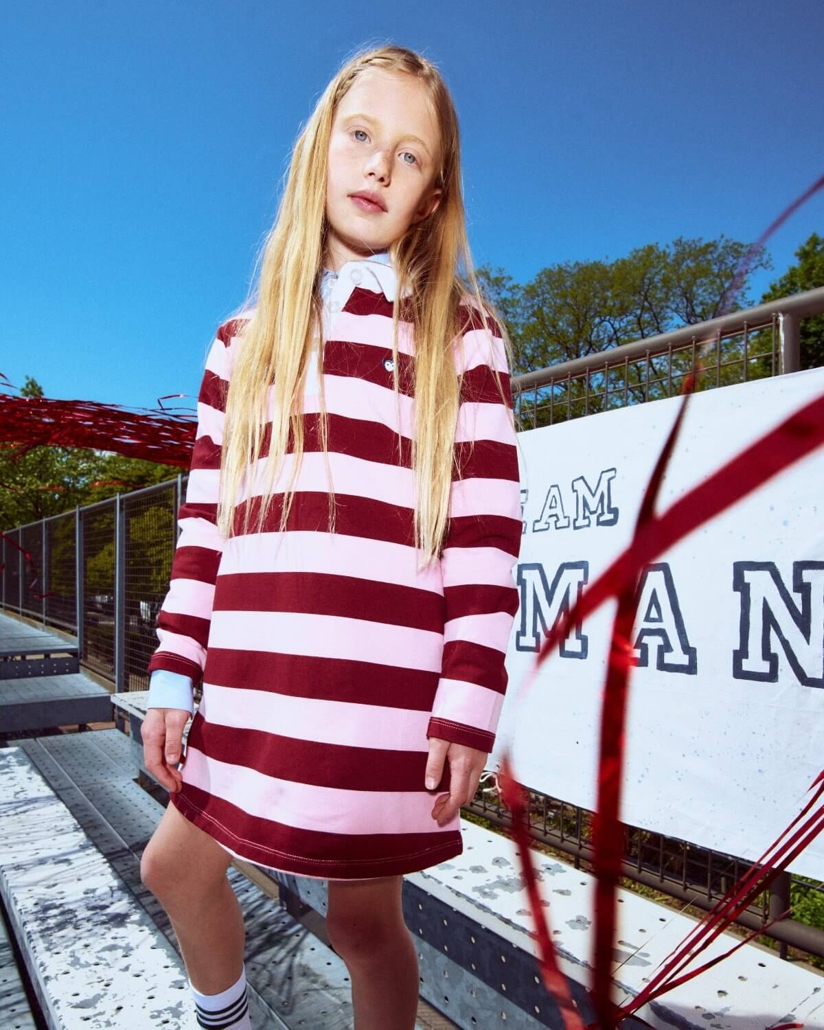 Pink Stripes Quinn Oversized Dress