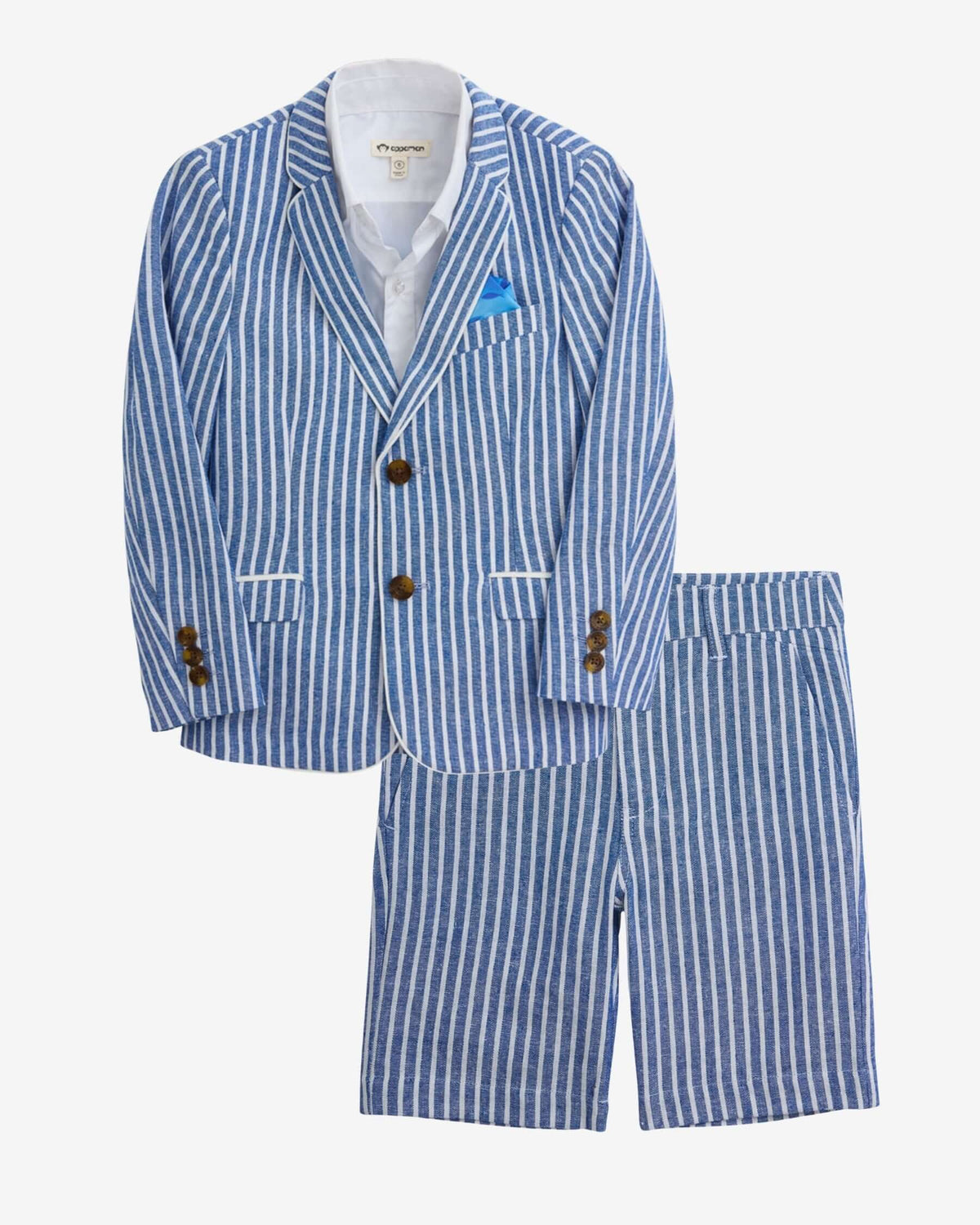 Linen Canopy Stripe Suit Set