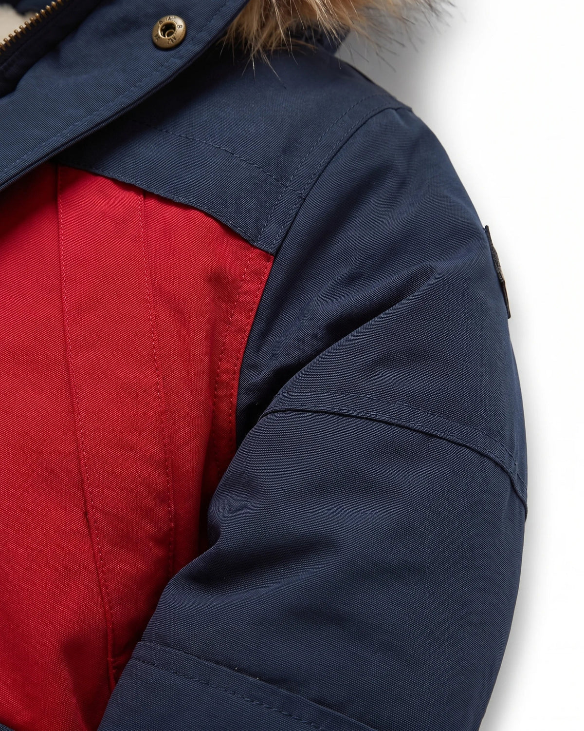 Navy Crimson Denali Down Coat