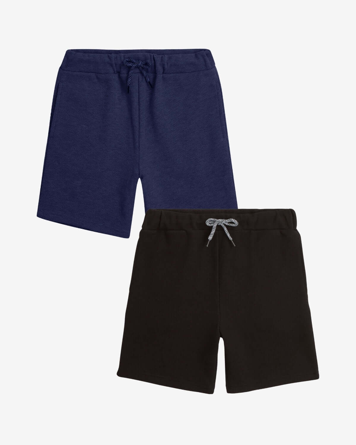 Black & Navy Sea Breeze Shorts 2-Pack